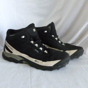 Salomon Shelter CSWP Advanced Black Vanilla Ice Waterproof Boot 12 mens